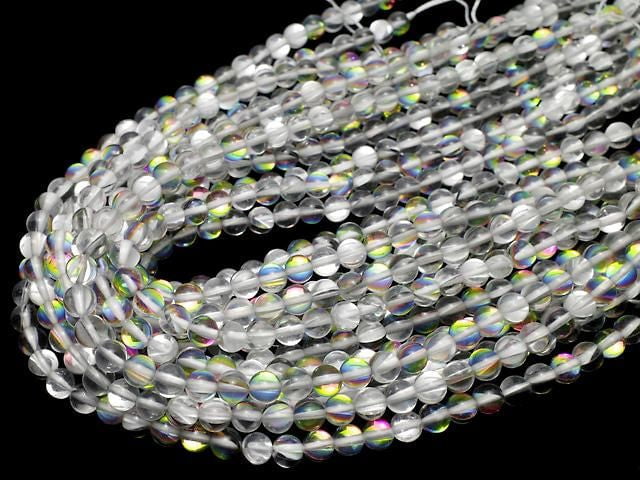[Video] Rainbow Luna Flash Round 6mm 1-strand beads (approx. 15 inches/36 cm)