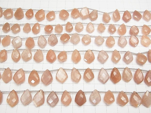 [Video] Orange Moonstone AA++ Faceted Marquise 1strand (16pcs)