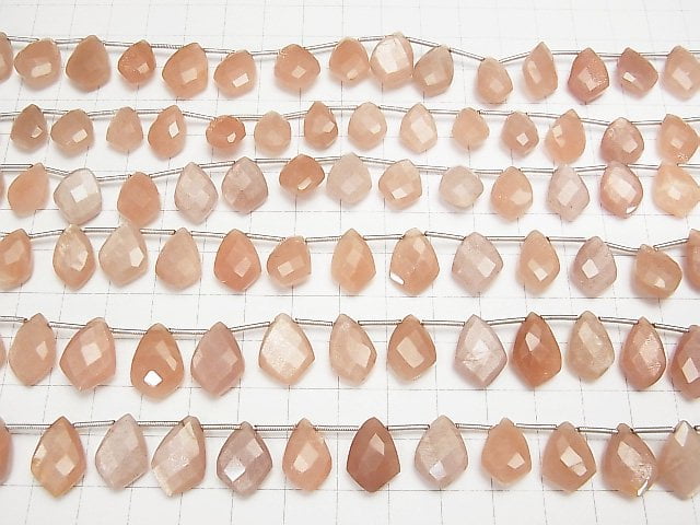 [Video] Orange Moonstone AA++ Faceted Marquise 1strand (16pcs)