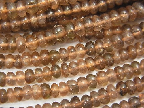 Andalusite, Roundel Gemstone Beads