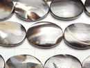 [Video]Mother of Pearl MOP Brown Oval 18x13mm 1strand beads (aprx.14inch/35cm)