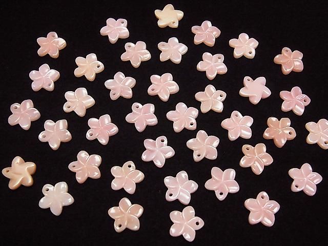 [Video] Queen Conch Shell AAA Flower Carving 10mm Top Hole 2pcs