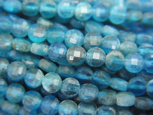 Apatite, Coin Gemstone Beads