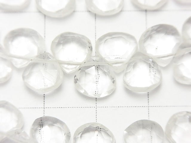 [Video] High Quality Crystal AA ++ Chestnut Faceted Briolette half or 1strand beads (aprx.7inch / 18cm)