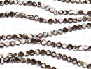 [Video]Mother of Pearl MOP Brown Coin 5x5x2.5mm 1strand beads (aprx.15inch/38cm)