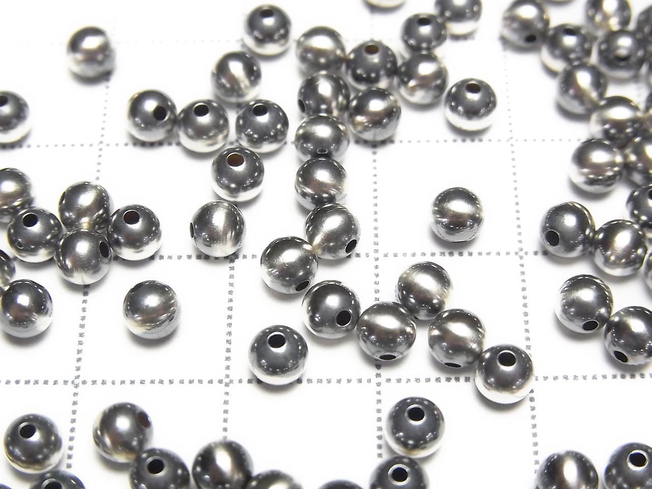925純銀納瓦霍珍珠圓珠 4mm 5顆