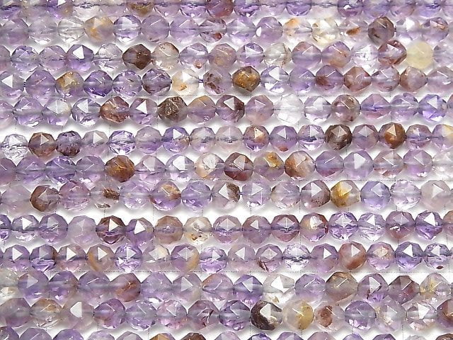 [Video] High Quality! Garden Amethyst AAA- Star Faceted Round 6mm half or 1strand beads (aprx.15inch/37cm)