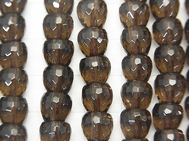 Smoky Quartz AAA Apple Shape 8mm half or 1strand beads (aprx.15inch/36cm)