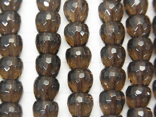 Smoky Quartz AAA Apple Shape 8mm half or 1strand beads (aprx.15inch/36cm)