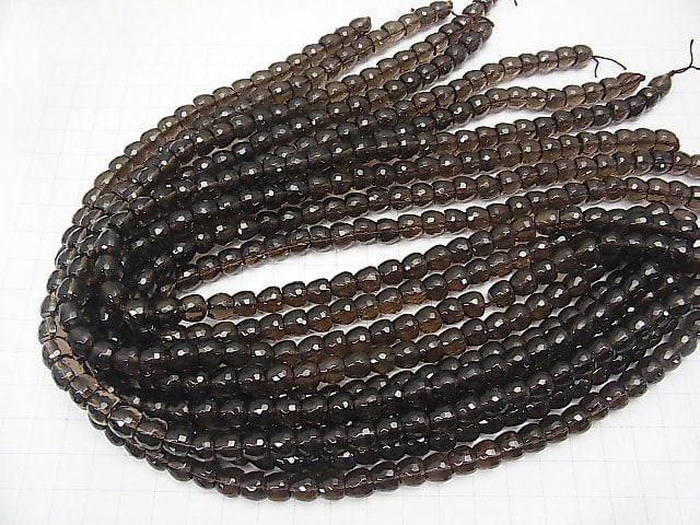 Smoky Quartz AAA Apple Shape 8mm half or 1strand beads (aprx.15inch/36cm)