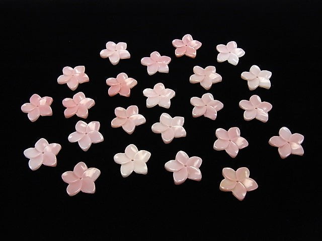 [Video] Queen Conch Shell AAA Flower Carving 15mm Center Hole 2pcs