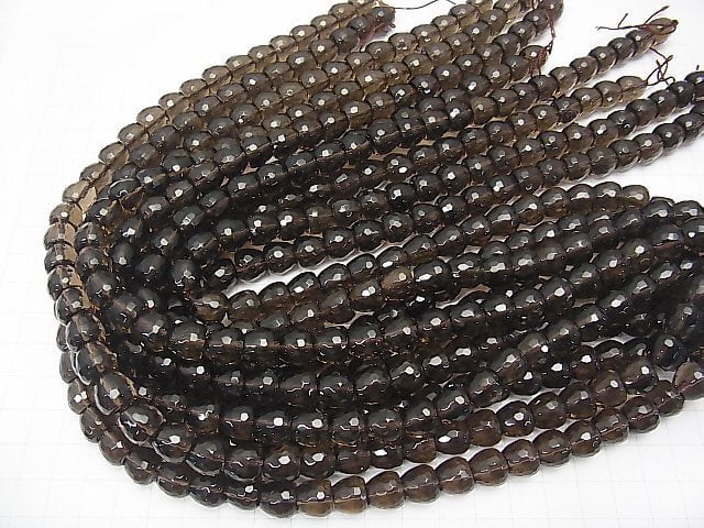 Smoky Quartz AAA Apple Shape 10mm half or 1strand beads (aprx.15inch/36cm)