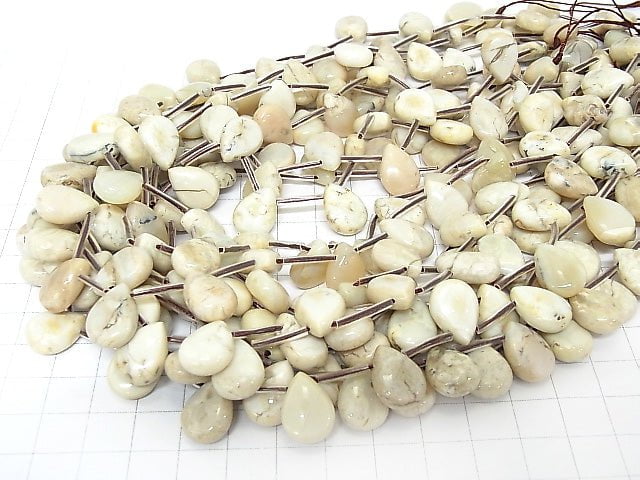 1strand $12.99! African Opal  Pear shape (Smooth) 14x10x6mm 1strand beads (aprx.15inch/38cm)