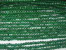 High Quality! Glass Beads Faceted Round 2mm Green 1strand beads (aprx.13inch/32cm)