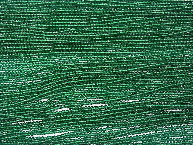 High Quality! Glass Beads Faceted Round 2mm Green 1strand beads (aprx.13inch/32cm)