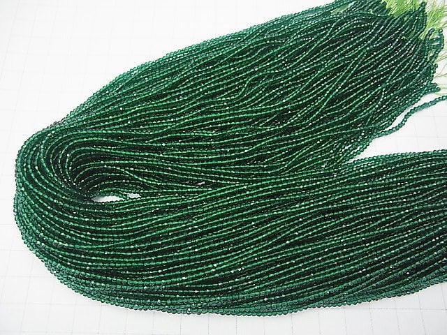 High Quality! Glass Beads Faceted Round 2mm Green 1strand beads (aprx.13inch/32cm)