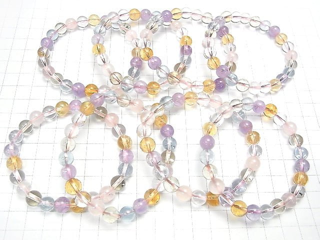 [Video] 1strand $39.99! High Quality Mixed Stone AAA- Round 8mm 1strand (Bracelet)