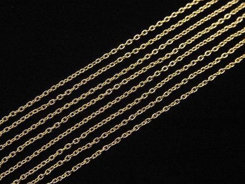 [18K Yellow Gold] Cable Chain 10cm