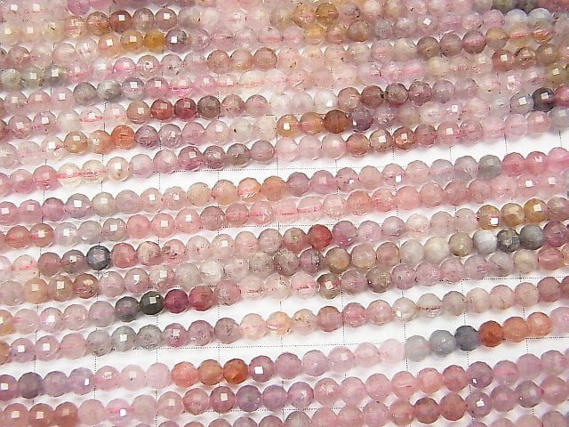 [Video] High Quality! Multicolor Spinel AA+ Mirror Faceted Round 4mm half or 1strand beads (aprx.15inch / 38cm)