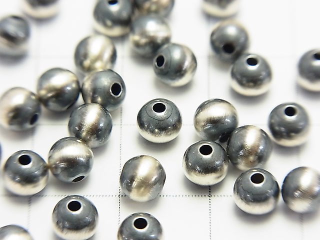 Silver925 Navajo Pearl Round 5mm 4pcs