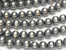 [Video]Silver925 Navajo Pearl Round 6mm 4pcs