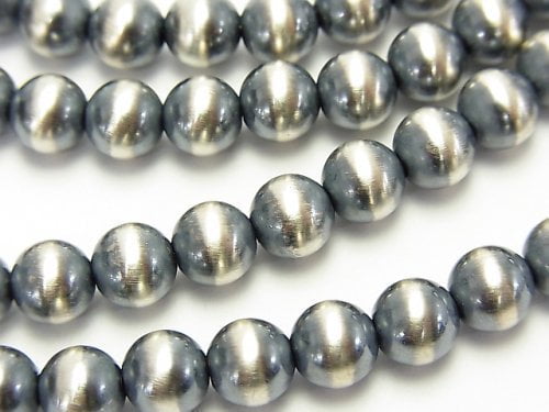 Silver925 Navajo Pearl Round 7mm 4pcs