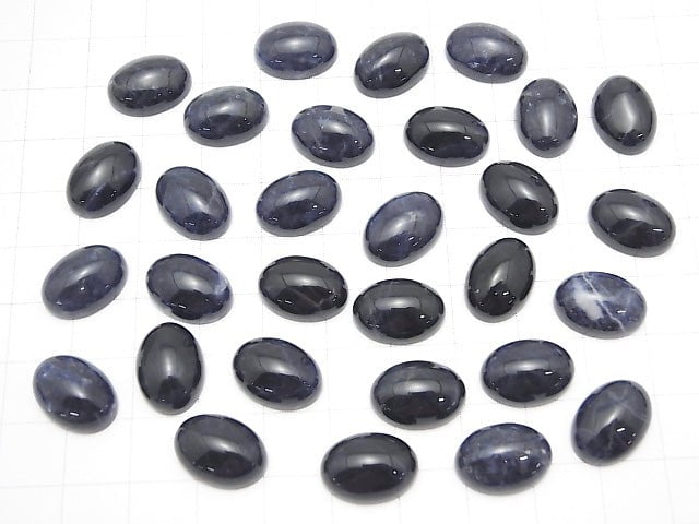 Sodalite AA++ Oval  Cabochon 14x10mm 2pcs