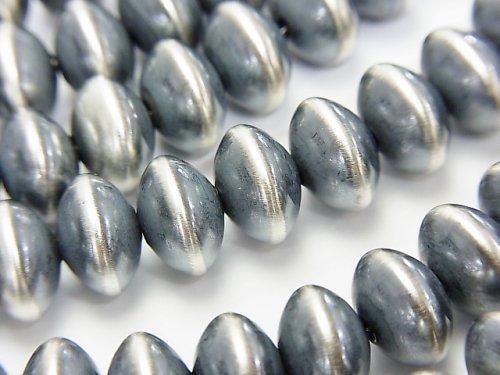 Silver925 Navajo Pearl Abacus (Rondelle) 9x6mm 1pc