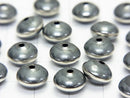 Silver925 Navajo Pearl Soroban (Rondelle) 9x6mm 2pcs