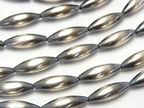 Silver 925 Navajo Pearl Rice 15x5mm 2pcs