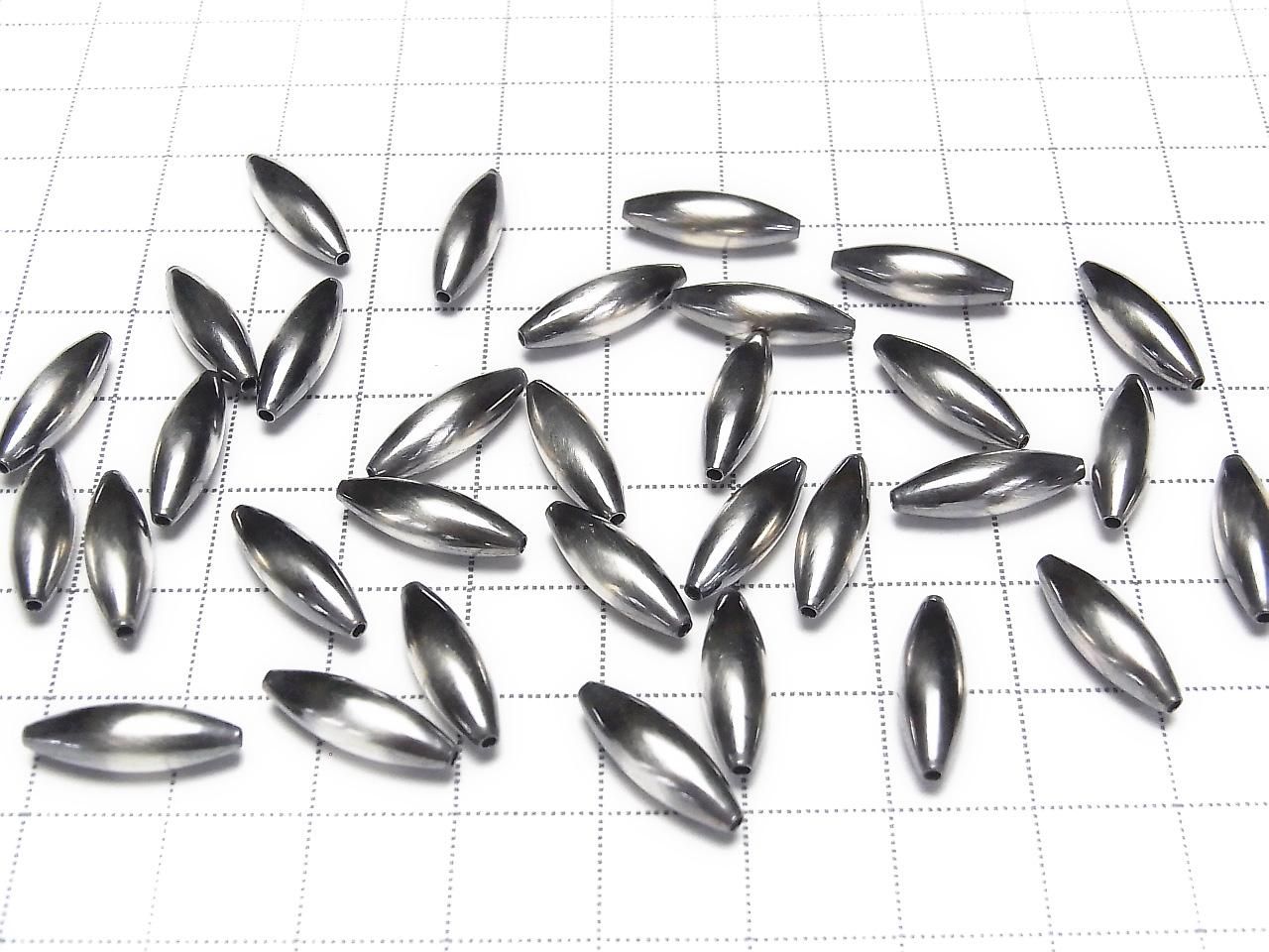 Argent 925 Perle Navajo Riz 15x5mm 2pcs