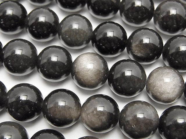 Obsidian, Round Gemstone Beads