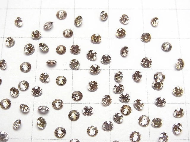 [Video] Brown Diamond Round Faceted 3x3mm 1pc