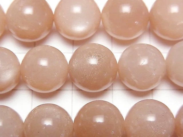 [Video] Orange Moonstone AA++ Round 12mm half or 1strand beads (aprx.15inch/36cm)