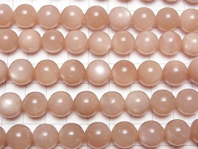 [Video] Orange Moonstone AA++ Round 12mm half or 1strand beads (aprx.15inch/36cm)