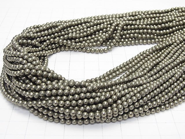 Golden Pyrite AAA Round 3mm 1strand beads (aprx.15inch / 38cm)