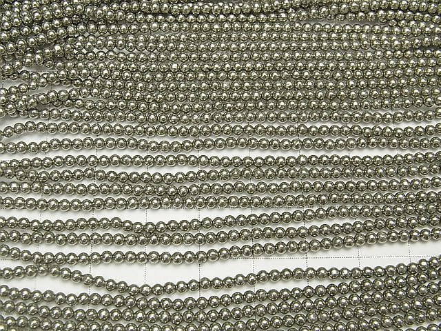 1strand $3.79! Golden Pyrite AAA Round 2mm 1strand beads (aprx.15inch / 38cm)