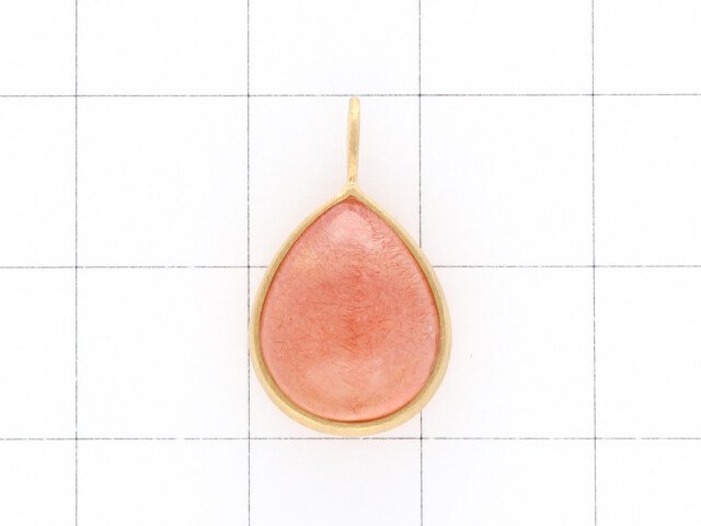 [Video] [One of a kind] Natural Strawberry Quartz AAA Pendant  18KGP NO.5