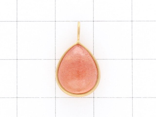 [Video] [One of a kind] Natural Strawberry Quartz AAA Pendant  18KGP NO.5