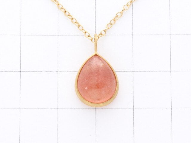 [Video] [One of a kind] Natural Strawberry Quartz AAA Pendant  18KGP NO.5