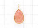 [Video] [One of a kind] Natural Strawberry Quartz AAA Pendant  18KGP NO.6
