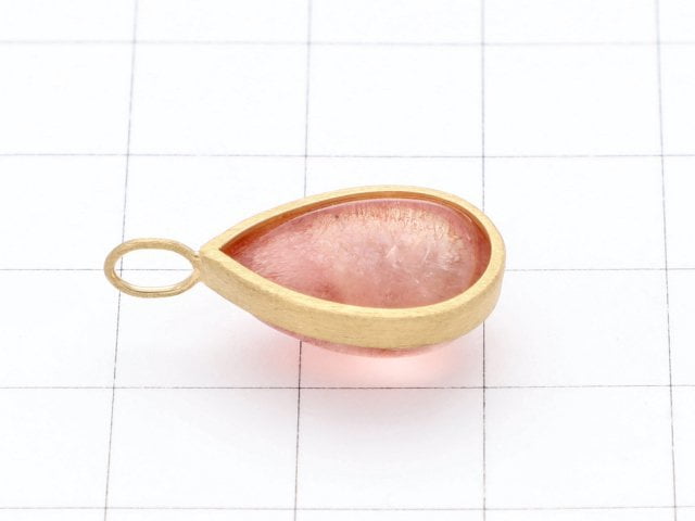 [Video] [One of a kind] Natural Strawberry Quartz AAA Pendant  18KGP NO.6