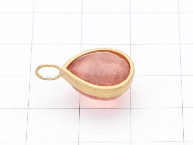 [Video] [One of a kind] Natural Strawberry Quartz AAA Pendant  18KGP NO.7