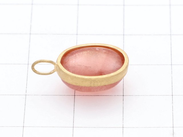 [Video] [One of a kind] Natural Strawberry Quartz AAA Pendant  18KGP NO.8