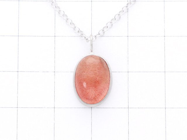 [Video] [One of a kind] Natural Strawberry Quartz AAA Pendant  Silver925  NO.15