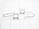 [Video] Silver925 Earwire Blank 6x6mm Rhodium Plated 1pair $6.79!