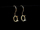 [Video]Silver925 Earwire Frame (Prong Setting)Oval 8x6mm 18KGP 1pair