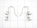 [Video] Silver925 Earwire Frame (Prong Setting) Oval 10x8mm Rhodium Plated 1pair $6.79!