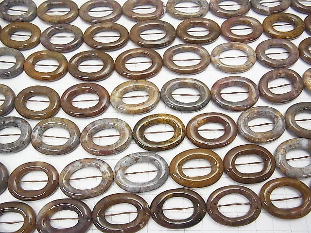 Pietersite Oval (Doughnut) 30x22mm half or 1strand beads (aprx.15inch / 37cm)