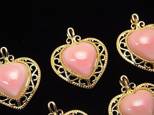 Accessories, Heart, Mother of Pearl (Shell Beads), Pendant Pearl & Shell Beads